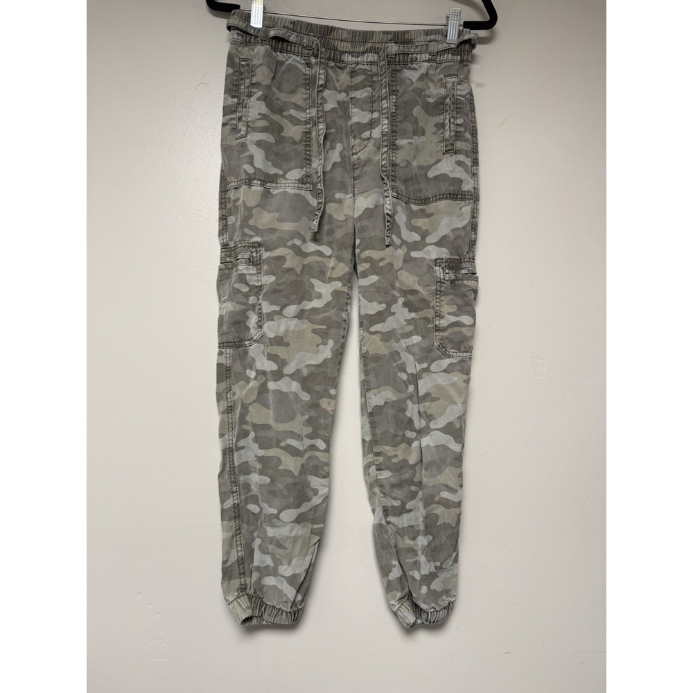 American Eagle‎ Camo Cargo Jogger Pants XS Green Camouflage Drawstring Utility